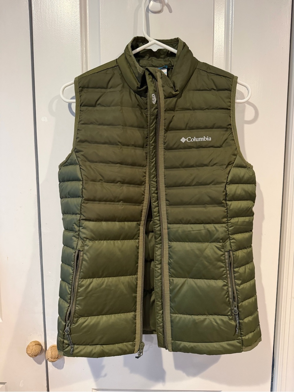 Columbia Olive Green Quilted Packable Vest